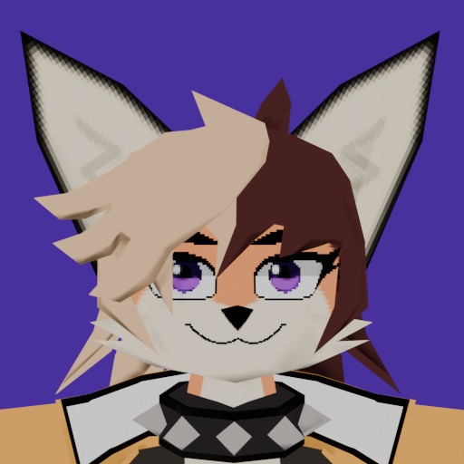 A low poly rendition of Rikki Vulpes's OC.